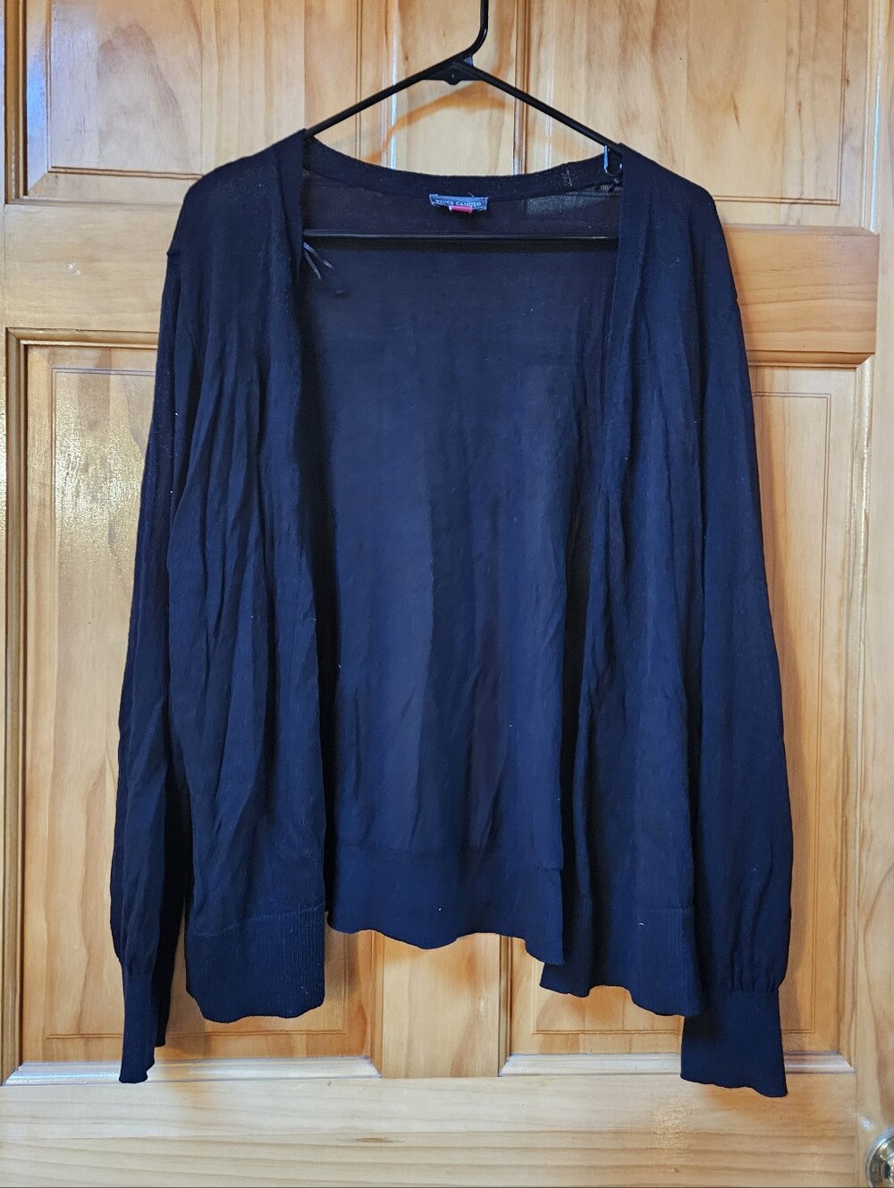 Vince Camuto Black Open-Front Women's Cardigan